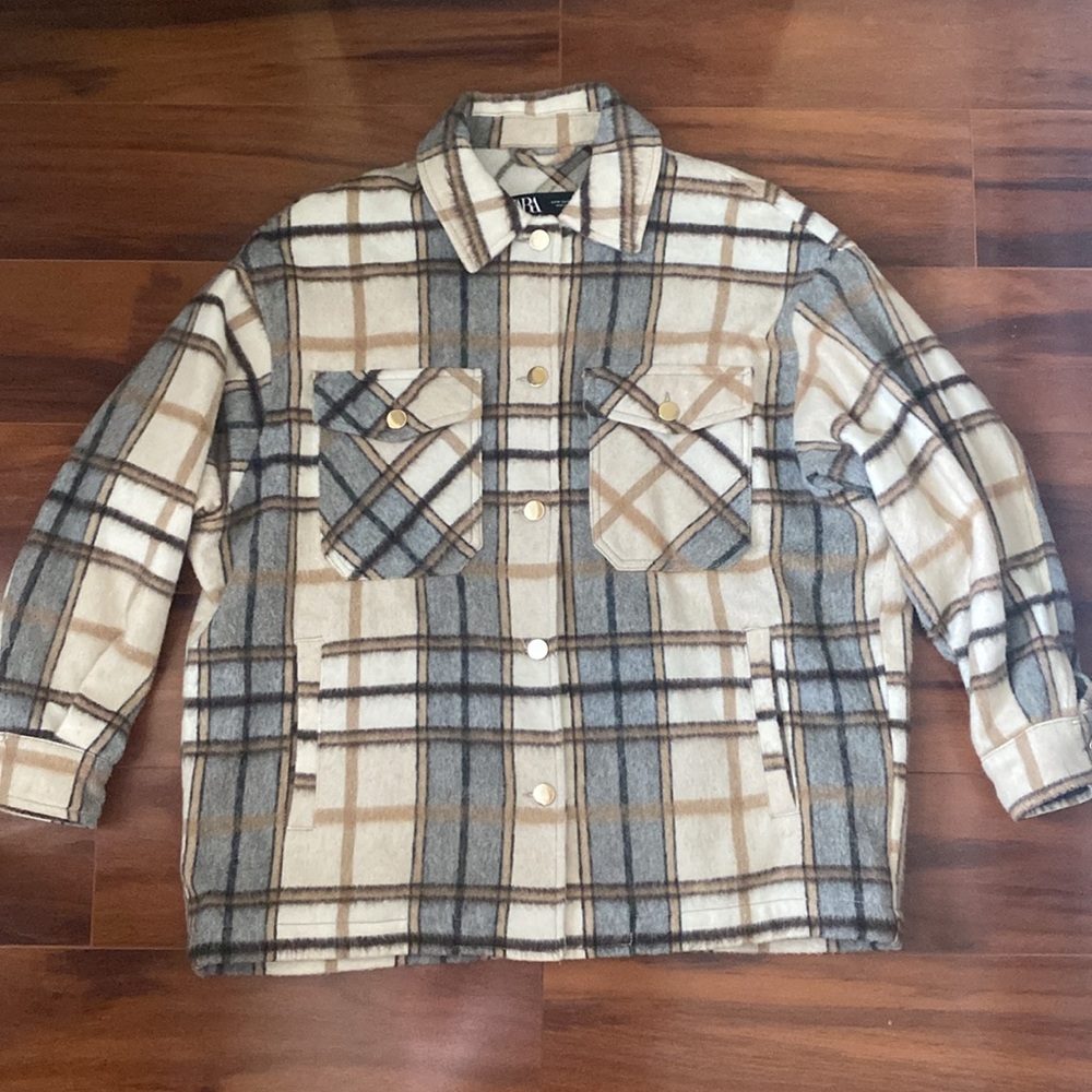 ZARA Plaid Overshirt